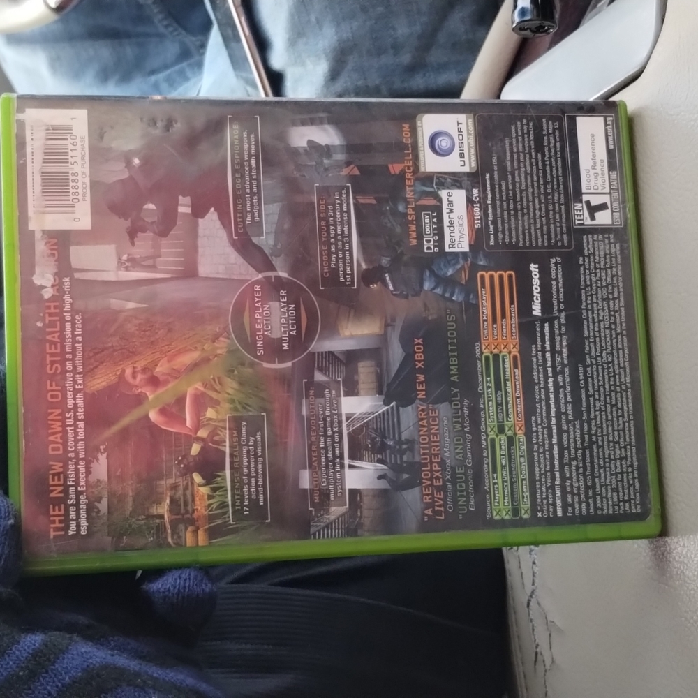XBOX Splinter Cell Pandora Tomorrow - Picture 2 of 3